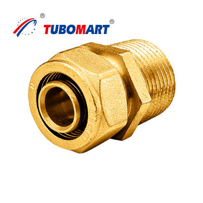 12 mm Verdichtung Pex-Fittings Chromplattierte Verdichtung Messing-Fittings