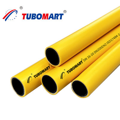 Pex Al Pex Gasrohr OD 16 mm - 32 mm Mehrschicht gelb Pex Gasrohr