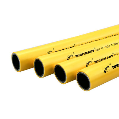 Dual Pex-Aluminiumrohr für Gasverteilsysteme Gelbe Pex-Rohre