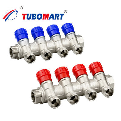 Messing-Pex-Rohr-Manifold 2 - 12 Port Wasser Fußbodenheizung Manifold
