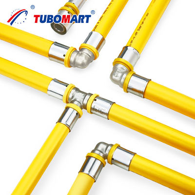 1/2 Zoll Lecksicherheit Pex Press Fittings Messing Rohr Press Fittings für hygienische Ausrüstung