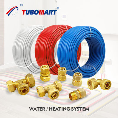 Messing-Verdichtungs-Pex-Fittings für Pex-Mehrschicht-Wasserrohre ISO 14001