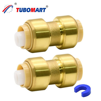 Messing Sanitärtechnik kundenspezifische Unterstützung und Push-In-Fittings für Pex-Rohre OEM-Kompatibilität