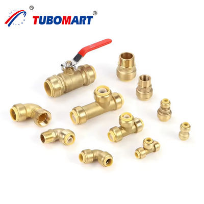 ISO-zertifizierte 1/2 oder 3/4 bleifreie Kupfer-Pushfit-Fittings für Gaswasseranlagen