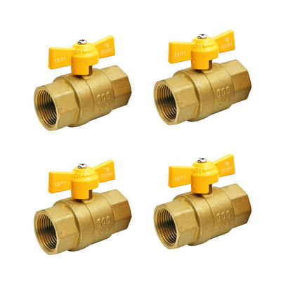 SAI GLOBAL Gaspipe Sanitärmaterialien Gelb Schmetterlingsgriffe Weibliches Männliches Gewinde 1/2