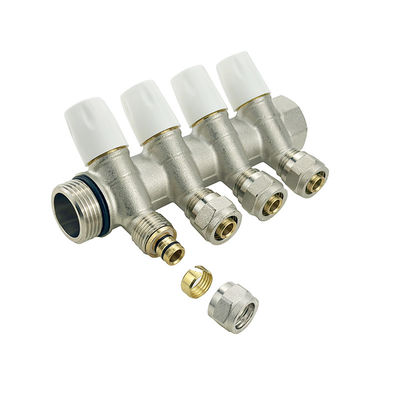 ISO90001 Hersteller Schmiedebraz Wasserschlauch Fußbodenheizung Manifold Messing Manifold