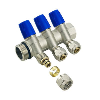 OEM Fußbodenheizung Teile Messing Pex Wasser Manifold für effiziente Heizwassersystem