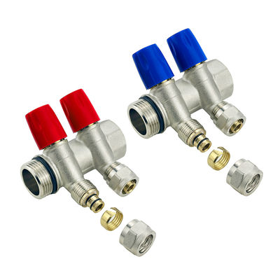 Customized Messing Pex Manifold für Fußbodenheizungssystem 2-12Ways