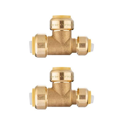 Klempner-Fittings für Haischnabel-Kopplung Union Elbow Quick Connection Fittings Bleifreies Pex Messing Kupfer Push Fit Fittings