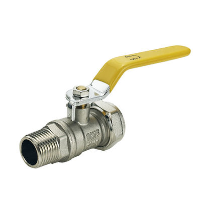 Tubomart OEM 1/4 Messingkugelventil Handbetriebene anpassbare Unterstützung für Gassystem