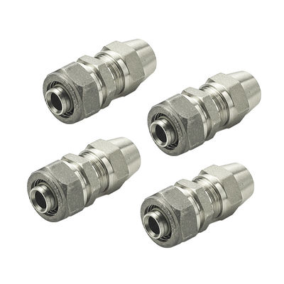 Schnellverbindung Gasschraube Messing Fittings Männlich Gerade Union Mehrschicht Rohr an einem Ende und männlich Gewinde Adapter Schraube