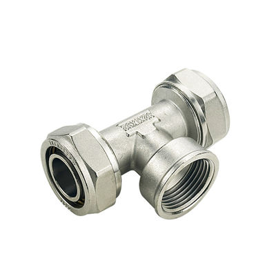 Zertifizierte ISO17484-1 Pex Tee Schmiede Crimp Fittings Messing HPb 58-3A für Klempner