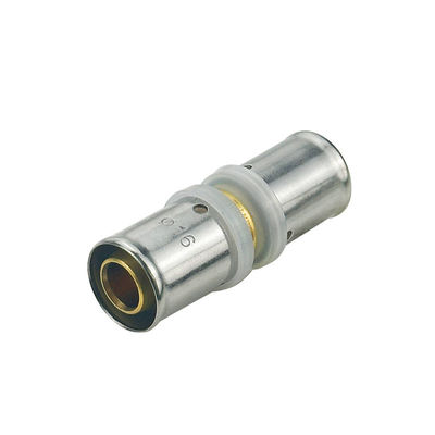 Customized Support OEM Pex Press Fittings für Pex Al Pex Rohr und Pex Rohr Natürliche Messing Farbe und angepasst Für Fußbodenheizung