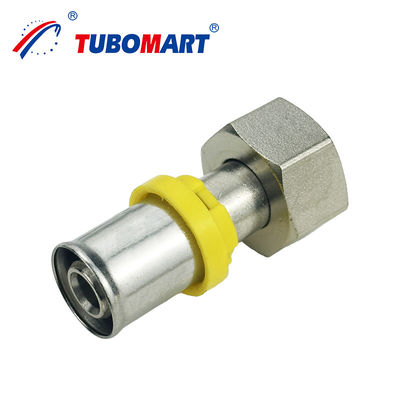 Tubomart Großhandel TH Style PEX AL PEX Press Fitting Ellenbogen Tee Kupplung Messing Press Fitting ISO9001 zertifiziert