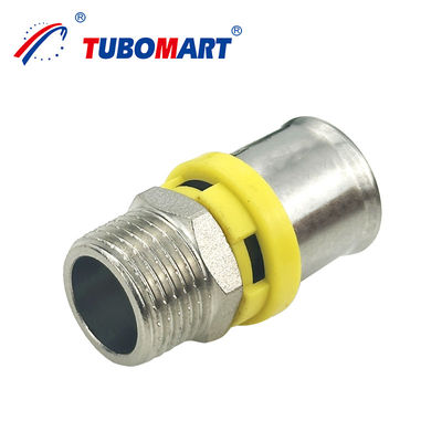 Tubomart Messing HPb 58-3A oder DZR Messing CW 602N Pex Al Pex Rohrpresse Fitting Wiederverwendbar und umweltfreundlich
