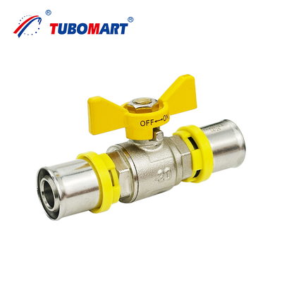 Einfache Installation 12mm 16mm 25mm 32mm AS4174 Gas System Wasserversorgung Messingrohranschluss TH Typ Gasdruck Sanitäranschluss
