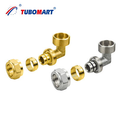 Messing-Klemmfittings mit ISO NSF-Zertifikat für Sanitärwasser und Gas Pex Al Pex Rohr Messingfitting