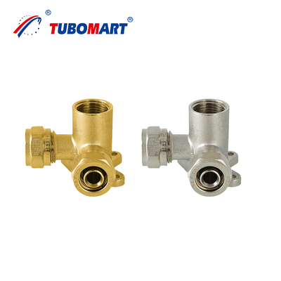Tubomart Sanitärmaterialien Gas PEX-Fittings Messing 16-32MM Gleichleiter PEX Al Pex Kompressionsfittings