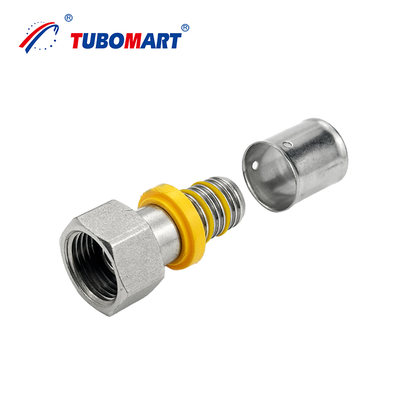 OEM-Hersteller PEX Al PEX Fittings Gasrohrsystem 16-32mm Messing Pressfittings für Sanitärinstallationen