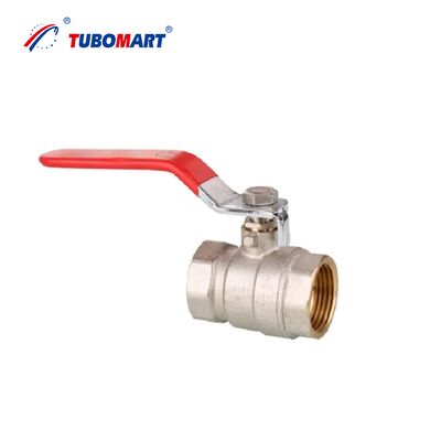 TUBOMART OEM ISO9001 Certified Brass Ball Valve Butterfly Handle Female Thread 1/2''-2'' Nickel Plated 3-Year Warranty for Water
