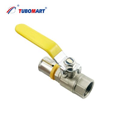 OEM-Druckgas-Kugelhahn mit langem Hebel, Größe S16X10, geeignet für PAP-Mehrschicht-Gasleitungen