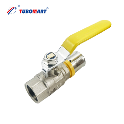 Messingverbindungen, Presskugelventile für mehrschichtige Pex-Al-Pex-Rohre Schmiedeprozess ISO17484 ISO9001 Zertifizierte Präzisions-Gasflusssteuerung